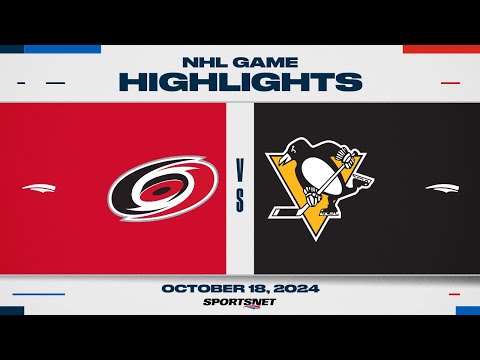 NHL Highlights | Hurricanes vs. Penguins - October 18, 2024