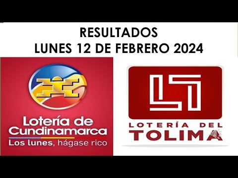 RESULTADOS del Premio Mayor LOTERIA de CUNDINAMARCA y TOLIMA del Lunes 12 feb 2024 loterias de hoy