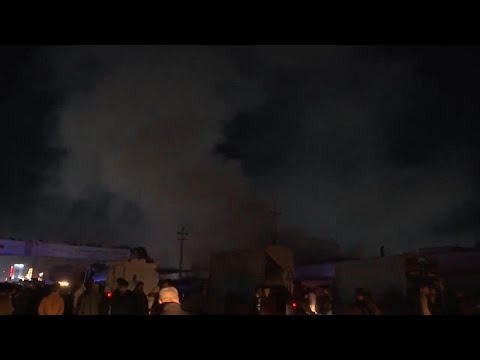 Massive fire devastates Irbil's second-hand market