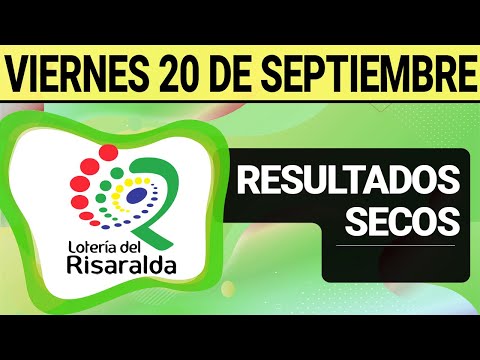 Resultado SECOS Lotería de RISARALDA del Viernes 20 de Septiembre de 2024 | SECOS