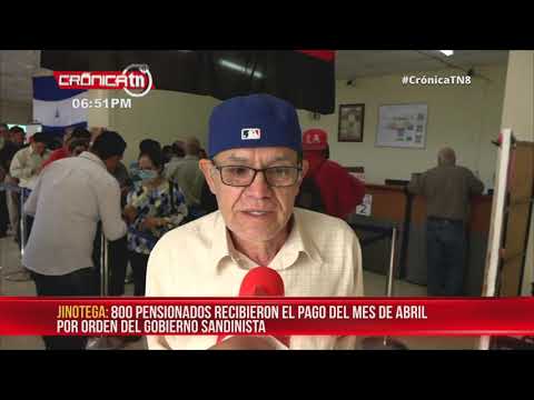 Adelantan pensión reducida a los adultos mayores de Jinotega – Nicaragua