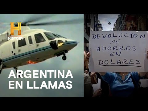 DE LA RÚA en el helicóptero. El que depositó DÓLARES, recibirá DÓLARES- 2001: EL AÑO DEL CORRALITO