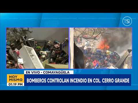 Controlan Incendio en Centro de Reciclaje en Colonia Cerro Grande