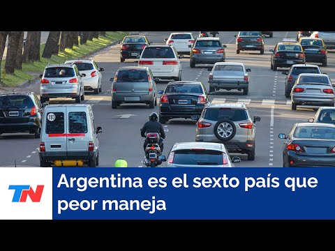 Argentina, sexto en el ranking de los peores conductores del mundo