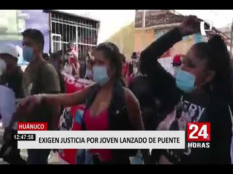 Decenas marchan tras conocerse que autoridades colombianas hallaron el cuerpo del joven peruano