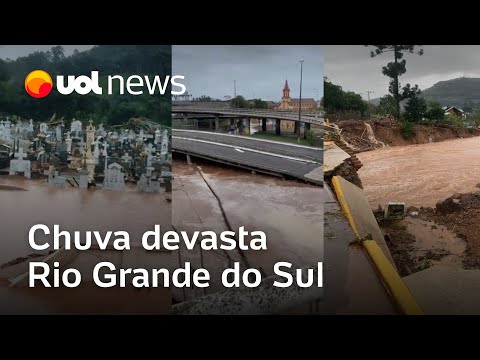 Chuva devasta Rio Grande do Sul, faz dezenas de mortos e desaparecidos e avança para Santa Catarina
