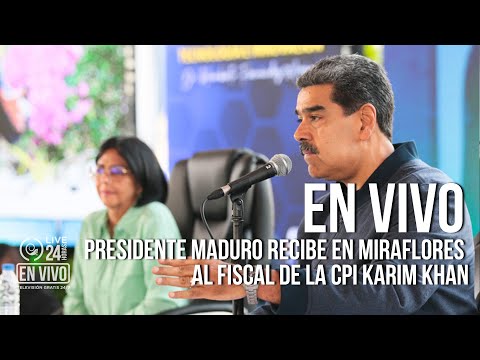 Presidente Maduro recibe en Miraflores al fiscal de la CPI Karim Khan