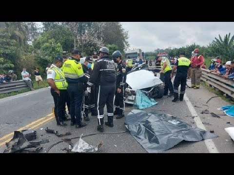 Cuatro muertos deja accidente en la vía Buena Fe - Santo Domingo