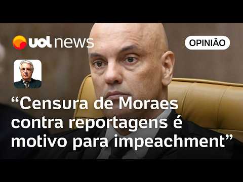 Censura de Moraes em caso Lira é motivo para impeachment, diz Maierovitch: 'É rasgar Constituição'