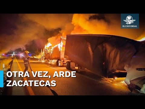 Bloqueos carreteros se desatan en Zacatecas tras detención de integrantes del Cártel de Sinaloa