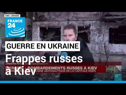 Guerre en Ukraine : à Kiev, un immeuble résidentiel a été pris pour cible par une frappe russe