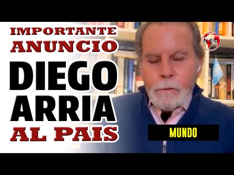 IMPORTANTE ANUNCIO DIEGO ARRIA AL PAIS