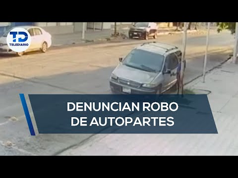 Captan a sujeto robando partes de auto en centro de Gómez Palacio