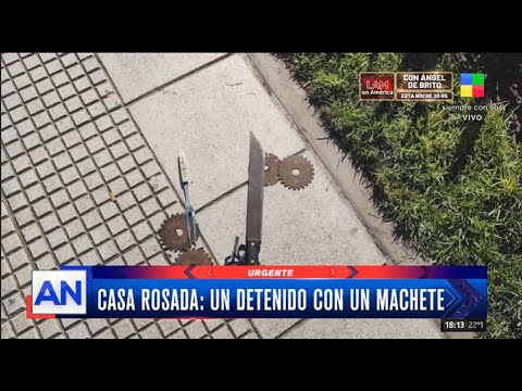 Casa Rosada: quiso entrar con un machete y quedó detenido
