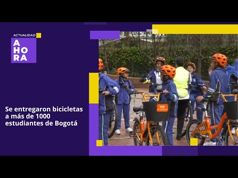 Se entregaron bicicletas a más de 1000 estudiantes de Bogotá