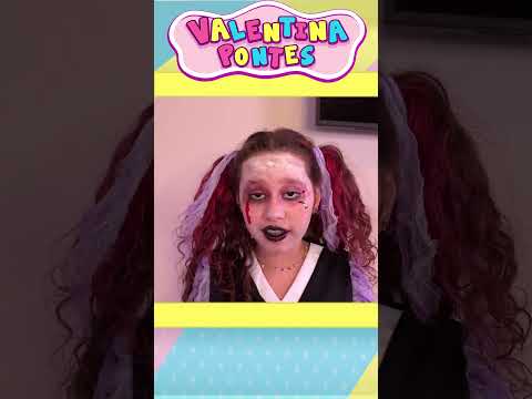 A VALENTINA VIROU ZUMBI !!!  - Maquiagem para Halloween  - Valentina Pontes 1028