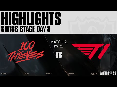 100T vs T1 매치 하이라이트 | 스위스 Day8 | 2025 월드 챔피언십