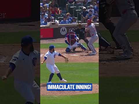 Andrew Kittredge tosses an immaculate inning for the Cubs!