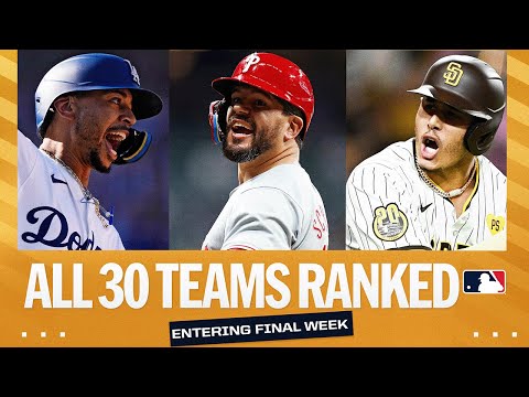 MLB Power Rankings - Week of September 23, 2024 (All 30 teams ranked!)