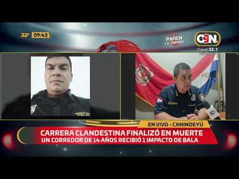 Carrera clandestina finalizó en muerte en Canindeyú