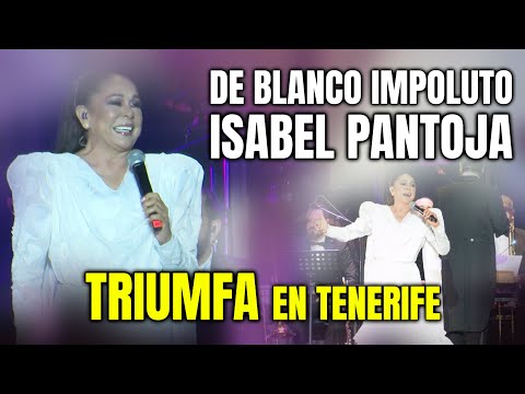 Isabel Pantoja REAPARECE en TENERIFE de BLANCO IMPOLUTO tras el INCIDENTE con la PRENSA