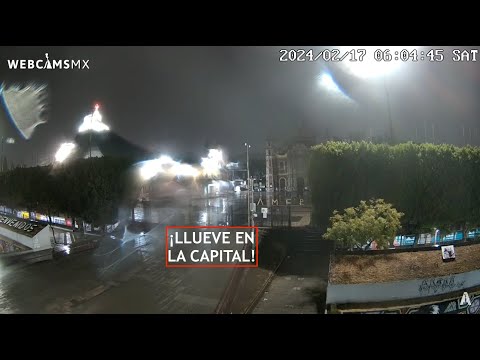 ? #CDMX | La ciudad con #lluvia por #FrenteFrío. La capital #EnVivo