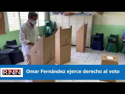 Omar Fernández ejerce derecho al voto