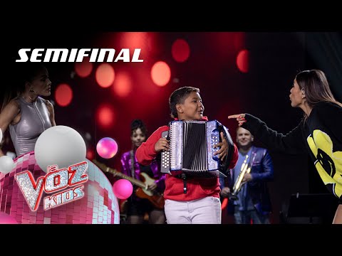 Karen Lizarazo baila con Iván Lalinde tras elogiar a Nehemías – Semifinal | La Voz Kids 2024