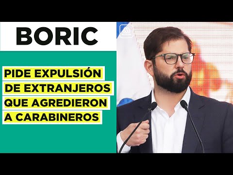 Son un peligro: Boric pide expulsión de extranjeros que agredieron a carabineros en Puerto Montt