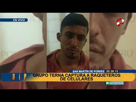 SMP: Grupo Terna captura a ladrón de roba celulares en la zona