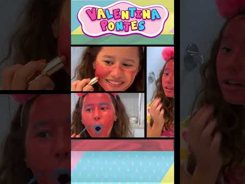 Valentina en una HISTORIA DIVERTIDA de MAQUILLAJE INFANTIL en español 225