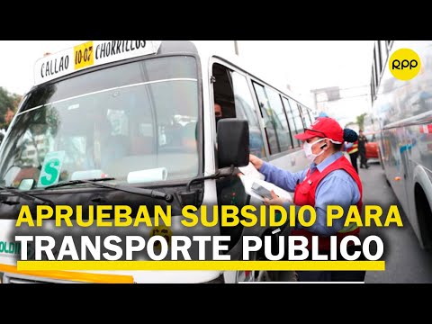 Josué Gutiérrez: “El subsidio simplemente hará que servicio se mantenga operativo”