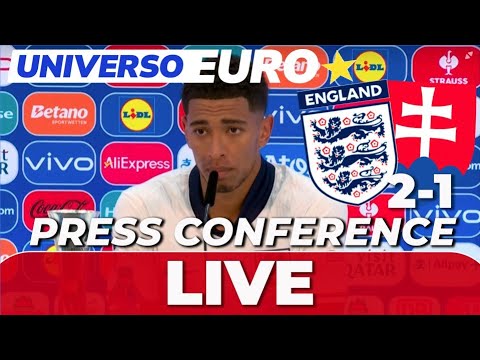 LIVE PRESS CONFERENCE BELLINGHAM, SOUTHGATE & CALZONA | POST ENGLAND vs. SLOVAKIA | EURO 2024 LIVE