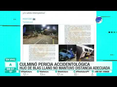 Culminó la pericia accidentológica