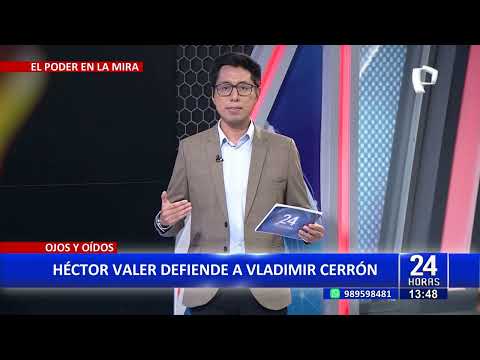 Héctor Valer defiende a prófugo Cerrón y asegura que es un perseguido político