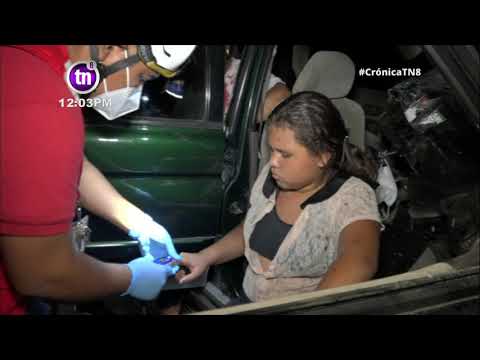Madre e hija resultan lesionadas tras accidente de tránsito en Tipitapa - Nicaragua