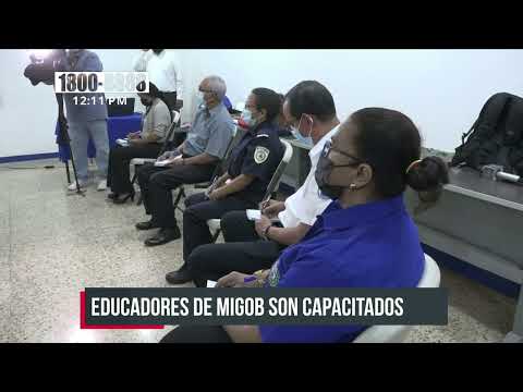 Capacitan a docentes de las escuelas de MIGOB en neuroeducación - Nicaragua
