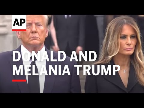 Trump joins wife Melania at her mother's funeral at church near Mar-a-Lago