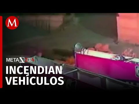 Queman unidades de propaganda del PAN en Querétaro