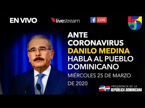 Danilo Medina habla al pueblo Dominicano.