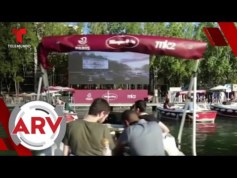 París abre un cine flotante para ver películas desde botes | Al Rojo Vivo | Telemundo