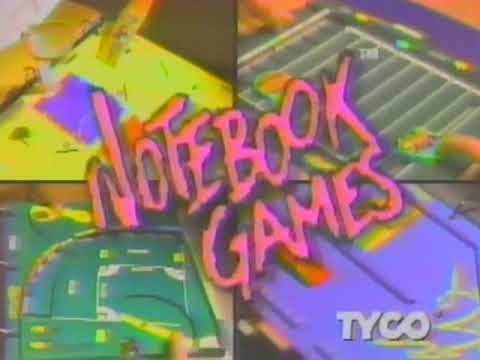 1992 Notebook Games Tyco Toy Commercial