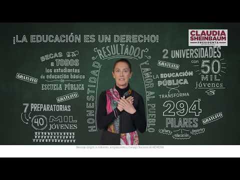 Claudia Sheinbaum: La educación es el arma más poderosa para transformar el mundo decía Mandela