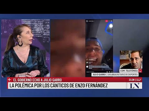 Habla Julio Garro, exsubsecretario de deportes tras la polémica por los cánticos de Enzo Fernández