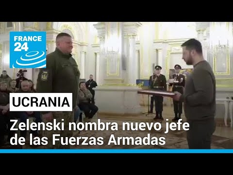 Ucrania: Zelenski releva de su cargo al jefe de las Fuerzas Militares • FRANCE 24 Español