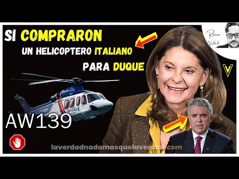 MARTA LUCIA RAMÍREZ  SI SE COMPRÓ UN HELICÓPTERO (ITALIANO) DE US$ 12 MILLONES DE DÓLARES