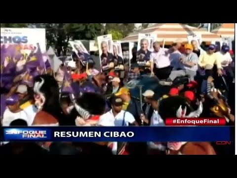 Candidatos presidenciales PRM y PLD encabezan manifestaciones uno en Moca y  en Santiago