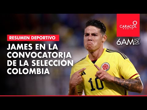 James Rodríguez en los convocados al partido de la Selección Colombia vs Venezuela