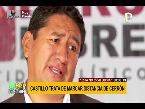 Pedro Castillo: “A mí no me preocupan las encuestas, yo no estoy sediento por el poder”