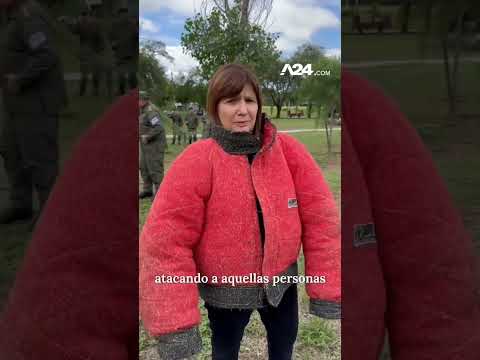 PATRICIA BULLRICH HIZO UNA DEMOSTRACIÓN CON PERROS DE SEGURIDAD